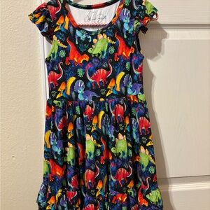 Ollee & Belle Dinosaur Kids Dress